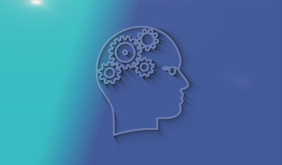 Artificial intelligence technology AI symbol digital concept 3d illustration