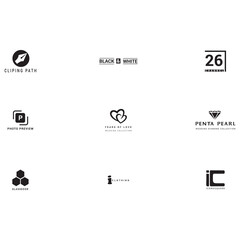 creative modern and typography logo design.