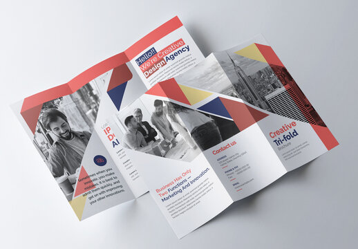 Creative Tri Fold Brochure Template Premium Vector Layout