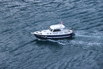 Cruise Ship Pilot Boat in Port of Kotor