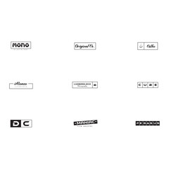 creative modern and typography logo design.