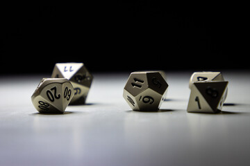 Assorted game dice