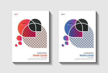 Fototapeta premium Corporate book cover design template