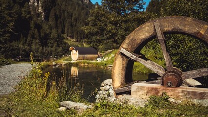 Roda d'água em Liechtenstein