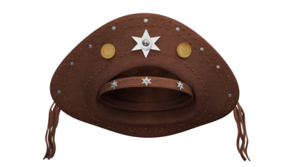 chapéu nordestino 3d realista