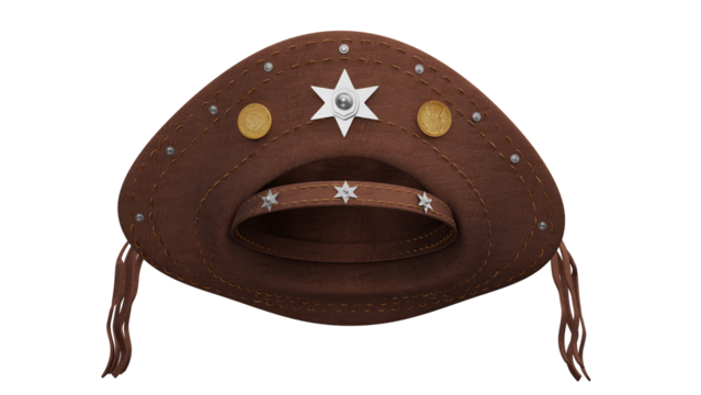 chapéu nordestino 3d realista