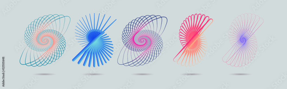 Aufkleber abstract modern colorful background element design. dynamic color flow vector illustration use for b