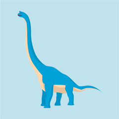 Brachiosaurus vector illustration 