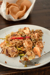 Thai Food Green Chilli Pad Thai With Prawn Sticky Rice


