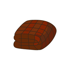 Vector clipart with cozy plaid. Plaid illustration.