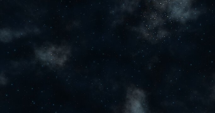 Nebula background. Galaxy in the universe. 3d rendering.