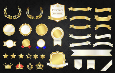 エンブレムとリボンのセット