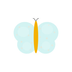 Vector clipart with cute butterfly. Illustration of a beautiful butterfly.