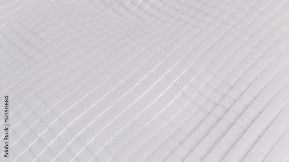 Poster waves of squares. computer generated 3d render