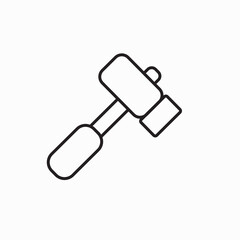 Hammer, Repair Tool Icon. Hammer Icon in trendy flat style isolated on grey background, for your web site design, app, logo, UI. Vector illustration, EPS10. Carpenter Hammer Icon Vector Illustration