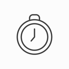 Stopwatch timer flat vector icon for apps and websites