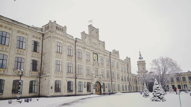 National Technical University of Ukraine. Igor Sikorsky Kyiv Polytechnic Institute. KPI. winter snow