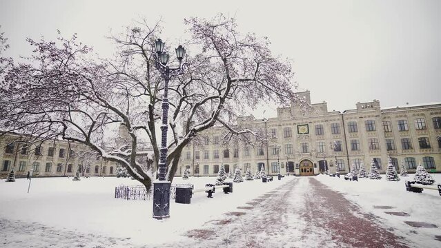 National Technical University of Ukraine. Igor Sikorsky Kyiv Polytechnic Institute. KPI. winter snow