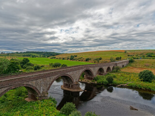 The Lower North water Bridge carrying the A92 Road between Arbroath and Aberdeen over the River North Esk at St Cyrus.