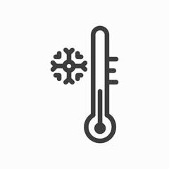 cold temprature icon vector illustration