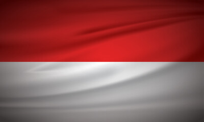 Indonesian red and white flag background. Indonesian independence symbol.