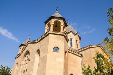 Fototapeta na wymiar Armenian Apostolic St Trdat Church in Vayk, Armenia 