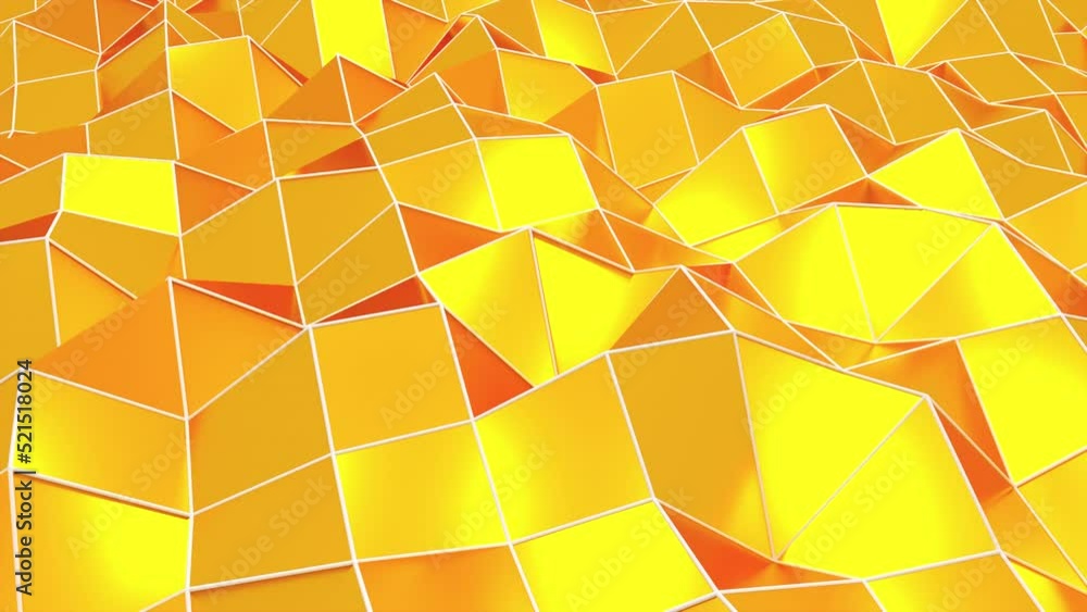 Poster triangular polygon mesh. computer generated 3d render