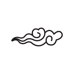 Fototapeta premium wind direction icon logo vector design template
