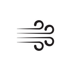 wind direction icon logo vector design template
