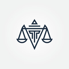 lawyer. legal. firm. attorney logo design vector