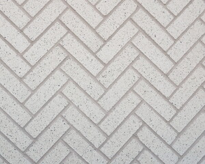 White Zig Zagged Pattern Bricks as Background