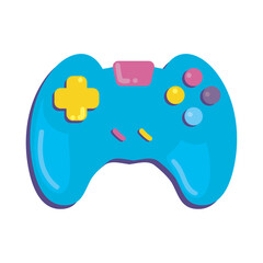 blue videogame controller