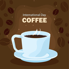 international coffee day poster