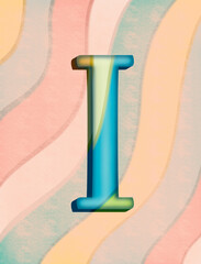 3d render of a red and white symbol made of splashes