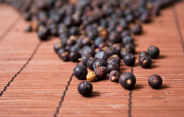 black currant on a wooden table
