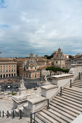 Naklejka premium Piazza Venezia. Rome. View from Altare della Patria