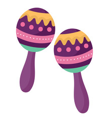 colored maracas design