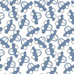 Cartoon kids seamless cars toys pattern for child clothes print and wrapping paper and fabrics and accessories