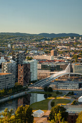 cityscape of Oslo - obrazy, fototapety, plakaty
