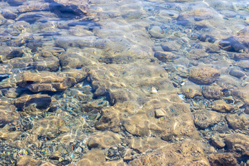 ruins of historical buildings at the bottom of the sea