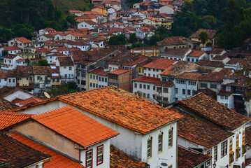 Fototapeta na wymiar A view of the World Heritage-listed, colonial town of Ouro Preto, Minas Gerais state, Brazil