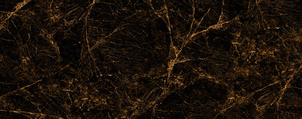 Plakat black marble background with yellow veins 