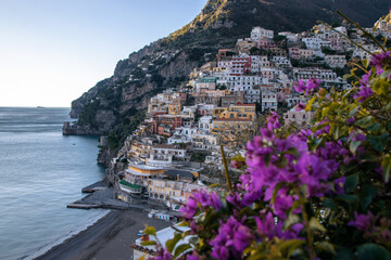Fototapeta premium Positano cityscape, Amalfi coast, Italy.