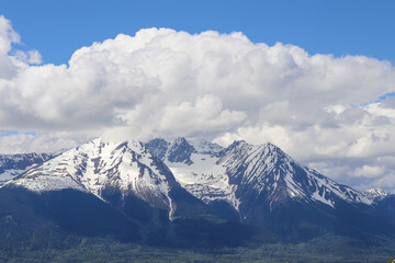 Heavy Clouds and Glacier View