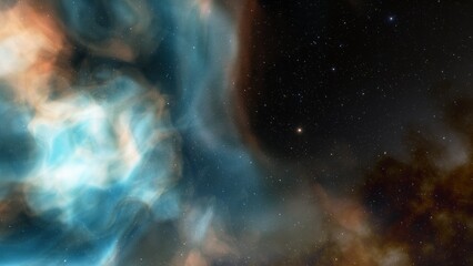 red-violet nebula in outer space, horsehead nebula, unusual colorful nebula in a distant galaxy, red nebula 3d render
