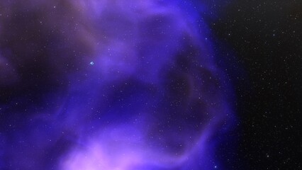 Obraz premium red-violet nebula in outer space, horsehead nebula, unusual colorful nebula in a distant galaxy, red nebula 3d render 