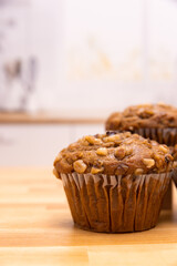 Banana Nut Muffin In A Kitchen