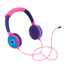 pink headphones design