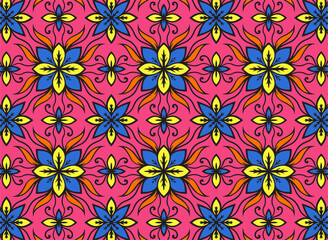 Fototapeta premium seamless pattern with flowers