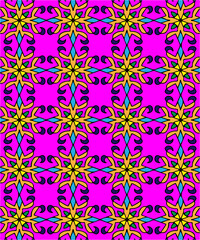 Fototapeta premium seamless pattern with flowers